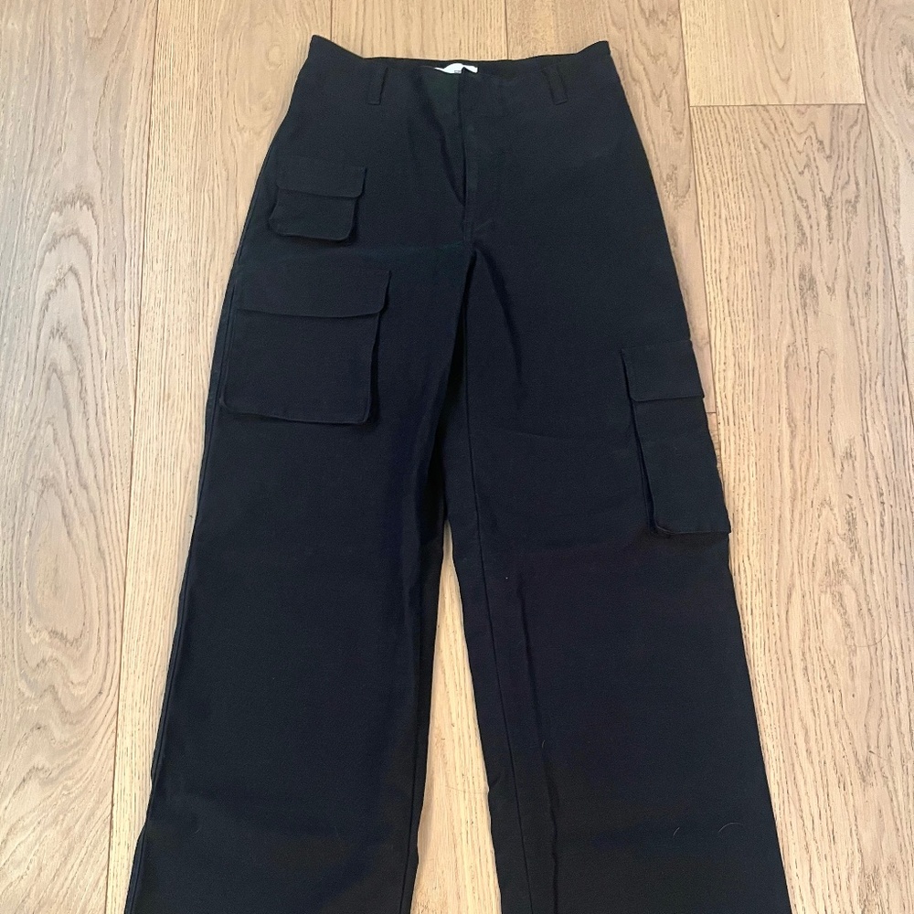 TNA Black utility pants black Size 4